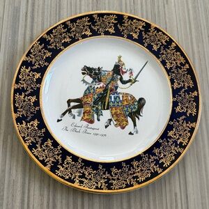 Brooks Brother’s Commissioned Decorative Plate w Edward the Black Prince
